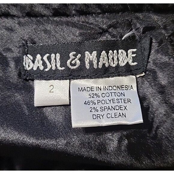 Basil Maude Hand Beaded Embellished A-line Skirt Sz 2 Boho Anthro Art To… - Picture 2 of 13